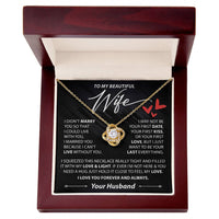 Load image into Gallery viewer, To My Wife - I Can&#39;t Live Without You - Love Knot Necklace
