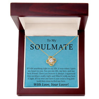 Load image into Gallery viewer, To My Soulmate - If I Did Anything Right - Love Knot Necklace
