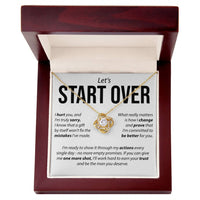 Load image into Gallery viewer, Let&#39;s Start Over, I Hurt You - Love Knot Necklace
