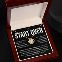 Load image into Gallery viewer, Let&#39;s Start Over, Whatever It Takes - Love Knot Necklace
