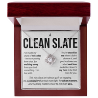 Load image into Gallery viewer, “A Clean Slate” Love Knot Necklace – Apology &amp; Reconciliation Gift for Her
