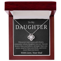 Load image into Gallery viewer, To My Daughter - Your Crown - Love Knot Necklace
