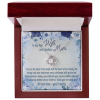 Load image into Gallery viewer, To My Dear Wife And Badass Mom - Love Knot Necklace
