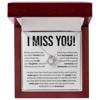 Load image into Gallery viewer, I Miss You - Love Knot Necklace
