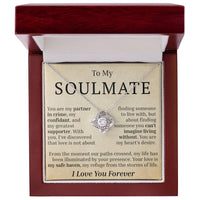 Load image into Gallery viewer, To My Soulmate - You Are My Partner In Crime - Love Knot Necklace
