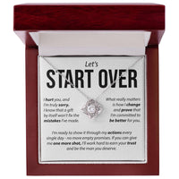 Load image into Gallery viewer, Let&#39;s Start Over, I Hurt You - Love Knot Necklace
