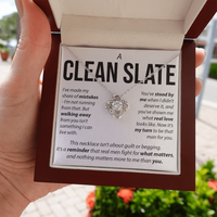 Load image into Gallery viewer, “A Clean Slate” Love Knot Necklace – Apology &amp; Reconciliation Gift for Her

