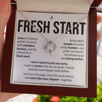 Load image into Gallery viewer, “A Fresh Start” Love Knot Necklace – Apology &amp; Reconciliation Gift for Her
