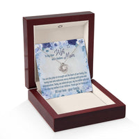 Load image into Gallery viewer, To My Dear Wife And Badass Mom - Love Knot Necklace
