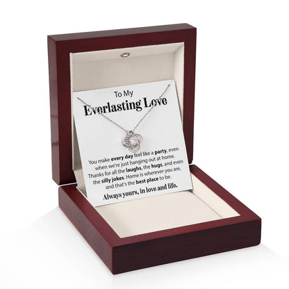To My Everlasing Love - Love Knot Necklace