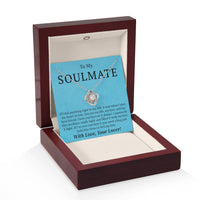 Load image into Gallery viewer, To My Soulmate - If I Did Anything Right - Love Knot Necklace
