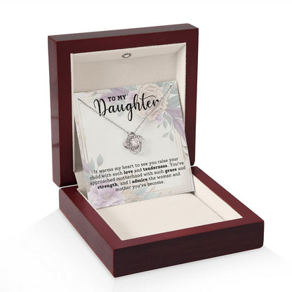 To My Daughter - Love Knot Necklace