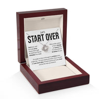 Load image into Gallery viewer, Let&#39;s Start Over, I Hurt You - Love Knot Necklace
