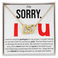 I'm Sorry. I Apologize - Interlocking Hearts Necklace