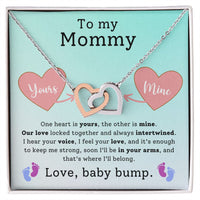 Load image into Gallery viewer, To My Mommy - One Heart - Interlocking Hearts Necklace
