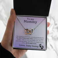 Load image into Gallery viewer, To My Mommy - I Am Nestled - Interlocking Hearts Necklace
