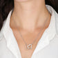 To My Mommy - Your Heartbeat Is My Lullaby - Interlocking Hearts Necklace