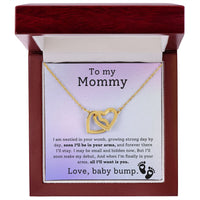 Load image into Gallery viewer, To My Mommy - I Am Nestled - Interlocking Hearts Necklace
