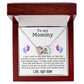 To My Mommy - I Can't Wait To See Your Face - Interlocking Hearts Necklace