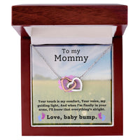 Load image into Gallery viewer, To My Mommy - Your Touch Is My Comfort - Interlocking Hearts Necklace
