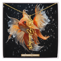 Load image into Gallery viewer, testing floral name necklace
