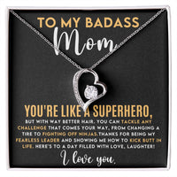 Load image into Gallery viewer, To My Badass Mom - Forever Love Necklace
