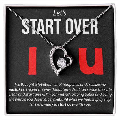 Let's Start Over - Forever Love Necklace