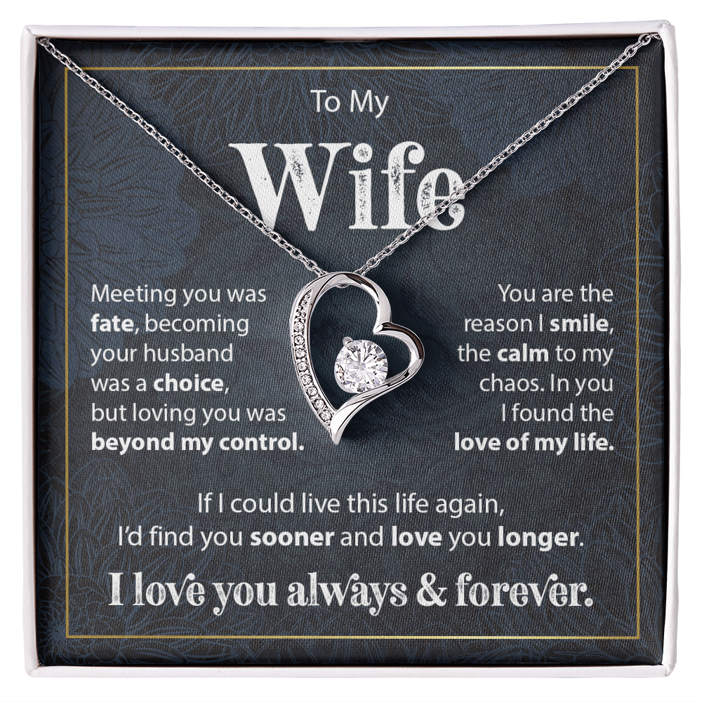 Gift to Wife from Husband - Forever Love Necklace