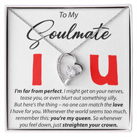 Load image into Gallery viewer, To My Soulmate - I&#39;m Far From perfect - Forever Love Necklace
