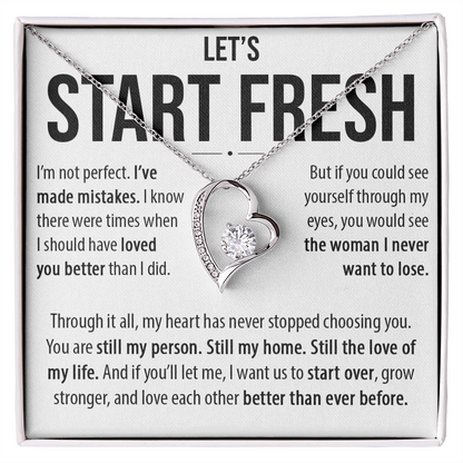 Let's Start Fresh - Forever Love Necklace
