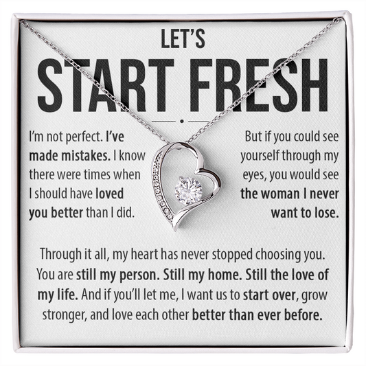 Let's Start Fresh - Forever Love Necklace