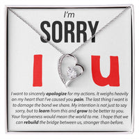 Load image into Gallery viewer, I&#39;m Sorry, I Sincerely Apologize - Forever Love Necklace
