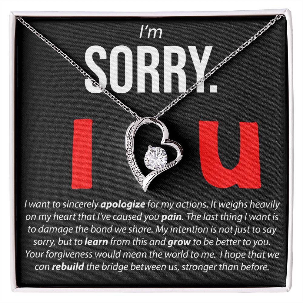 I'm Sorry. I Love You - Forever Love Necklace - JustFamilyThings