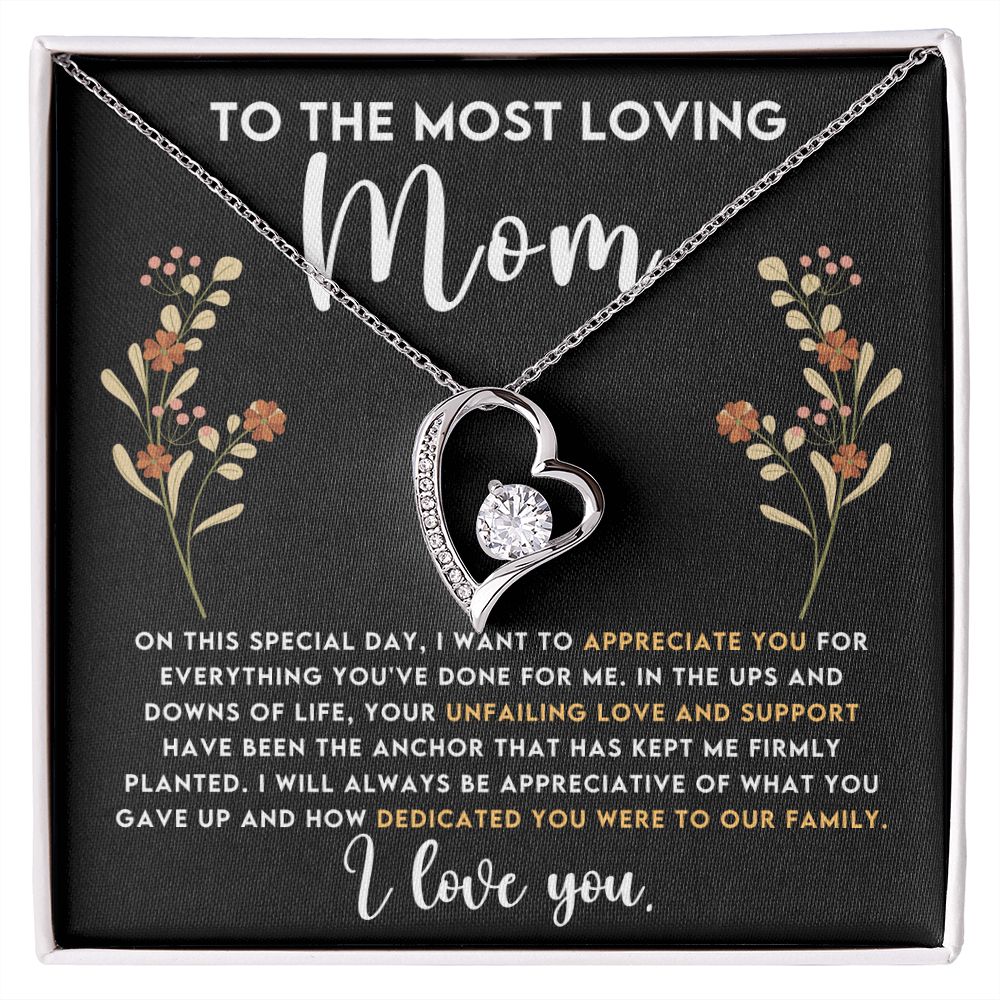 To The Most Loving Mom - Forever Love Necklace