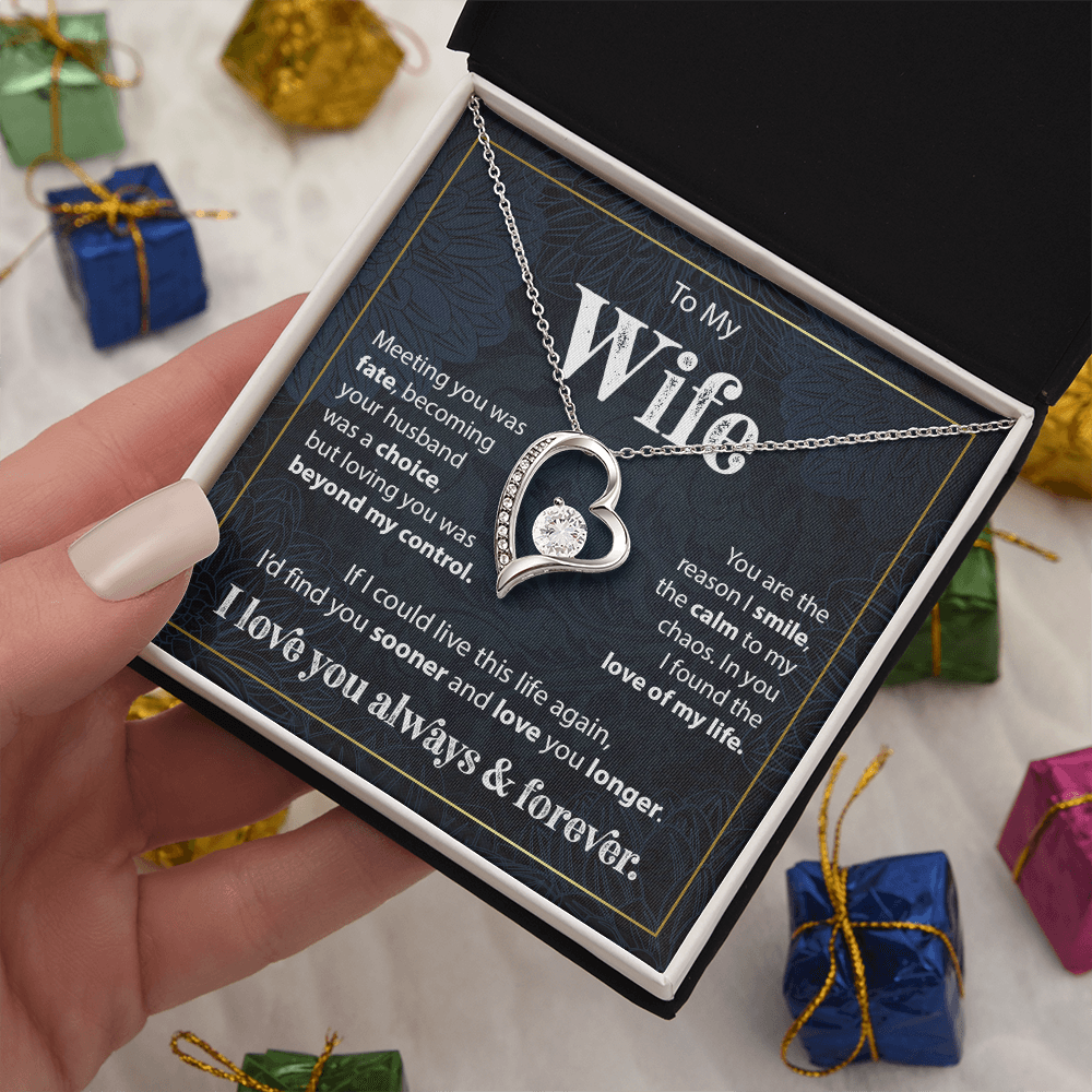 Gift to Wife from Husband - Forever Love Necklace