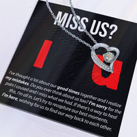 Load image into Gallery viewer, Miss Us - Forever Love Necklace

