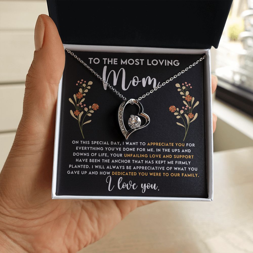 To The Most Loving Mom - Forever Love Necklace