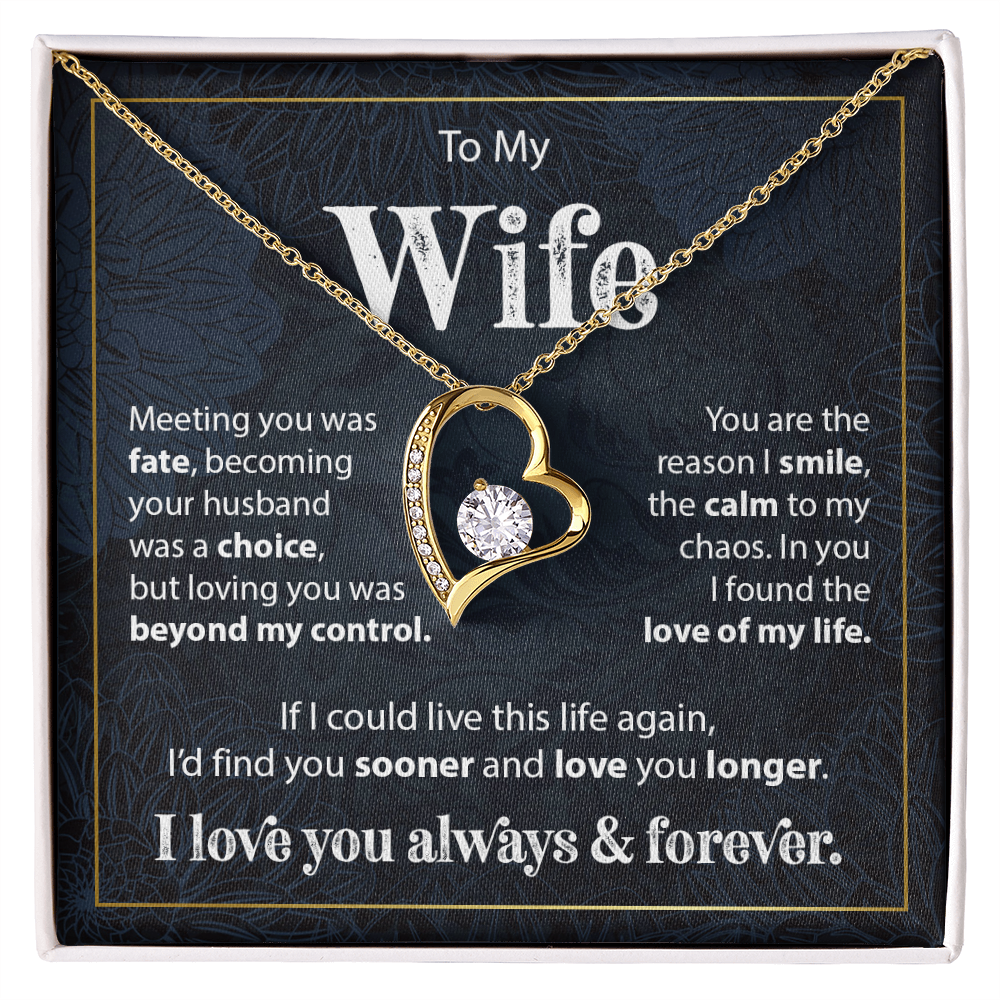 Gift to Wife from Husband - Forever Love Necklace