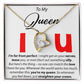 To My Queen - I'm Far From perfect - Forever Love Necklace