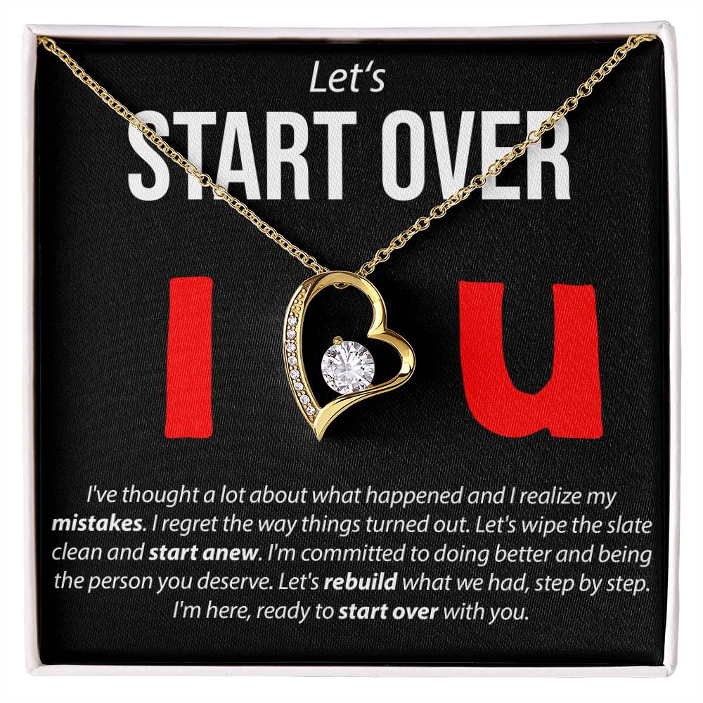 Let's Start Over - Forever Love Necklace