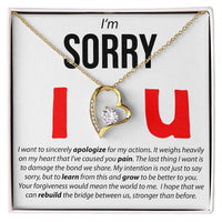 Load image into Gallery viewer, I&#39;m Sorry, I Sincerely Apologize - Forever Love Necklace
