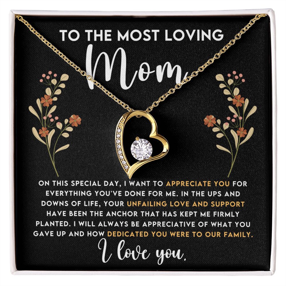 To The Most Loving Mom - Forever Love Necklace