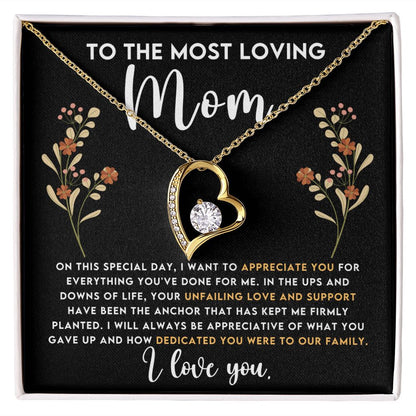 To The Most Loving Mom - Forever Love Necklace
