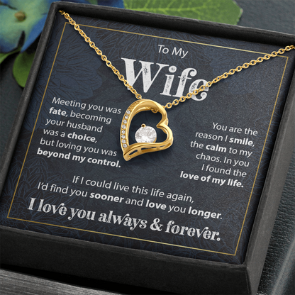 Gift to Wife from Husband - Forever Love Necklace