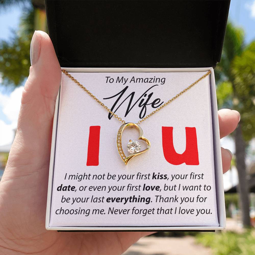 To My Amazing Wife - I Might Not Be Your First - Forever Love Necklace