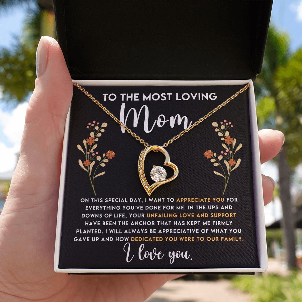 To The Most Loving Mom - Forever Love Necklace