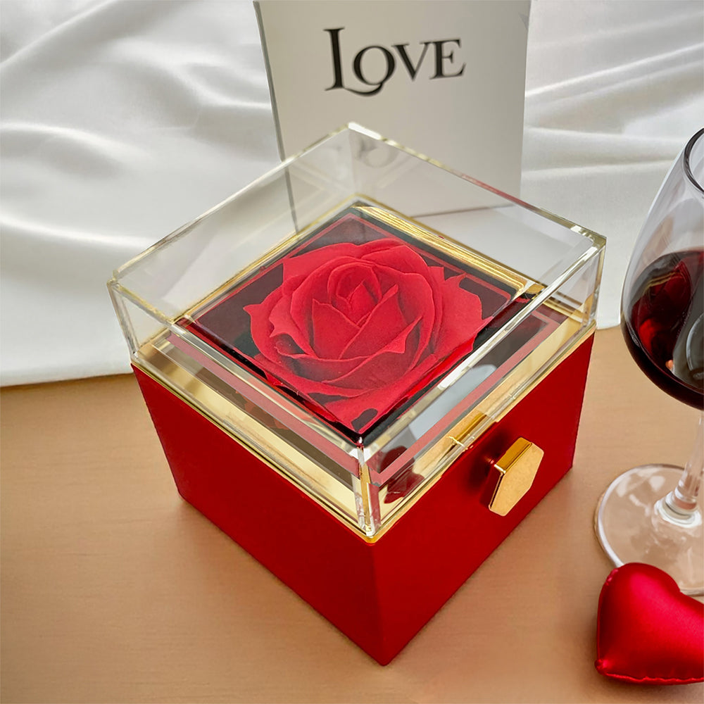“Let's Start Over” Alluring Beauty with Rotating Rose Gift Box – Apology & Reconciliation Gift for Her