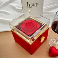 Load image into Gallery viewer, “Let&#39;s Start Over” Love Knot with Rotating Rose Gift Box – Apology &amp; Reconciliation Gift for Her
