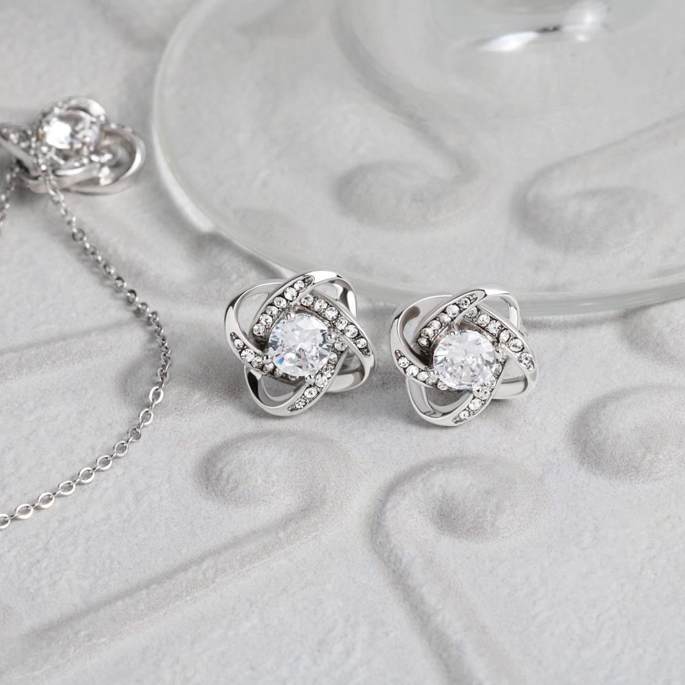 Love Knot Stud Earrings - JustFamilyThings