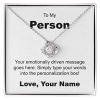 Load image into Gallery viewer, Personalized - Love Knot Necklace - JustFamilyThings
